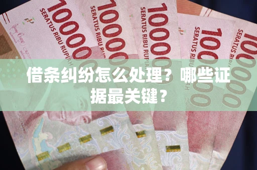 北京借条纠纷怎么处理？哪些证据最关键？