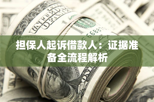 北京担保人起诉借款人：证据准备全流程解析