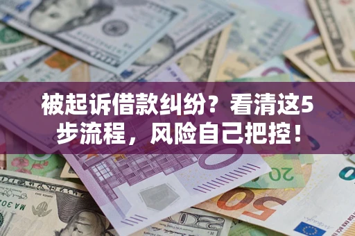 北京被起诉借款纠纷？看清这5步流程，风险自己把控！