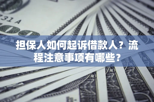 北京担保人如何起诉借款人？流程注意事项有哪些？